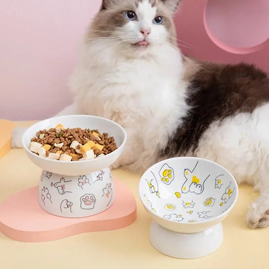 Cat Paw Pet Food Bowl - Kawaii Pet Central